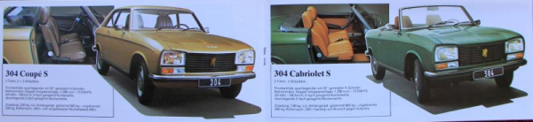 Peugeot Modellprogramm 1975 Automobilprospekt (10377)